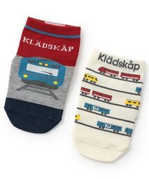 kladskap（クレードスコープ）の「電車ショートソックス2足セット（ソックス/靴下・キッズ）」
