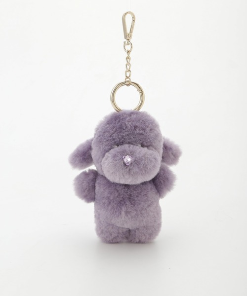 SNIDEL(スナイデル)の「モッフィーチャーム(キーホルダー・レディース・グレー/ホワイト/ライム/ピンク/パープル・FREE)」の11枚目の写真