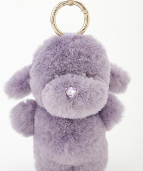 SNIDEL(スナイデル)の「モッフィーチャーム(キーホルダー・レディース・グレー/ホワイト/ライム/ピンク/パープル・FREE)」の13枚目の写真