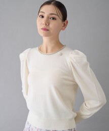 ボリュームスリーブニットプルオーバー」に該当するレディースの