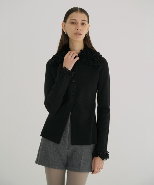 セール】FRINGE TIGHT KNIT TOPS（ニット/セーター）｜CLANE