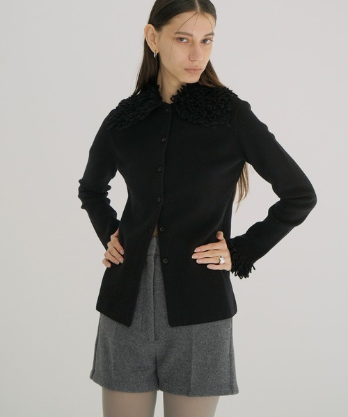 セール】FRINGE TIGHT KNIT TOPS（ニット/セーター）｜CLANE