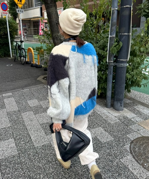 archives（アルシーヴ）の「【Ltd.】REMAKE CARDIGAN（カーディガン/ボレロ・レディース・グレー/アイボリー・MEDIUM）」の3枚目の写真