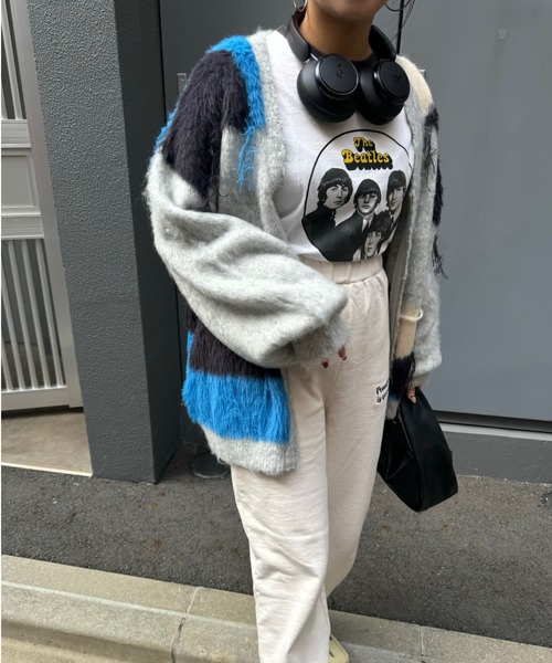 archives（アルシーヴ）の「【Ltd.】REMAKE CARDIGAN（カーディガン/ボレロ・レディース・グレー/アイボリー・MEDIUM）」の7枚目の写真