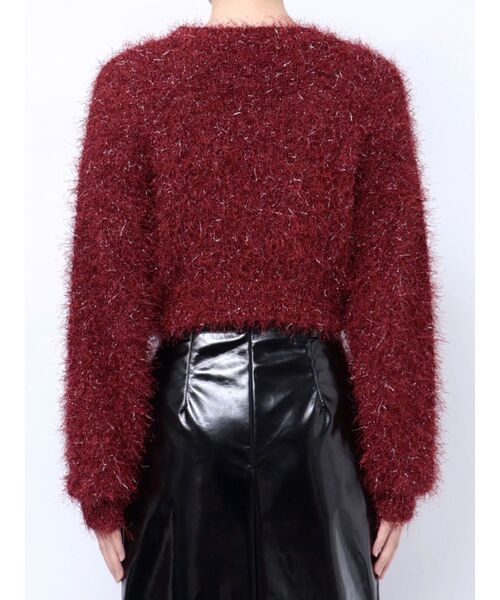 MURUA（ムルーア）の「フェザーチョーカーニット（ニット/セーター・レディース・ブラック/アイボリー/ボルドー/ブルー・FREE）」の16枚目の写真