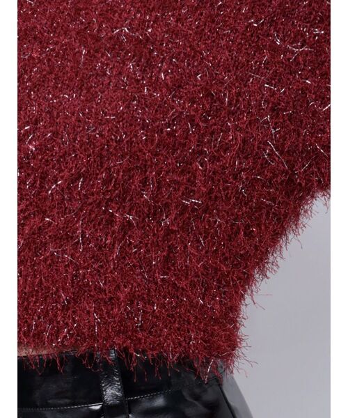 MURUA（ムルーア）の「フェザーチョーカーニット（ニット/セーター・レディース・ブラック/アイボリー/ボルドー/ブルー・FREE）」の19枚目の写真