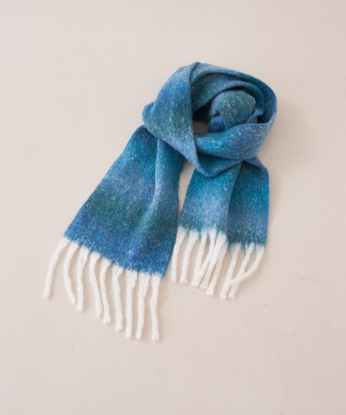 collex（コレックス）の「グラデーションマフラー（マフラー・レディース・ブラウン系その他/ブルー系その他・フリー）」の11枚目の写真