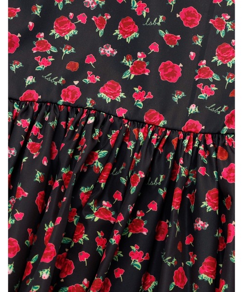 Little sunny bite(リトルサニーバイト)の「『Little Sunny Bite』rose nylon mini dress(ドレス・レディース・ピンク/ブラック/アイボリー・MEDIUM/SMALL)」の11枚目の写真