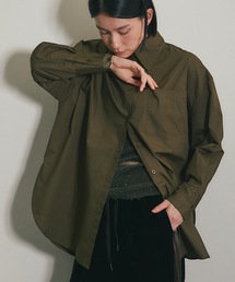 コットン100％オーバーサイズシルエットシャツ