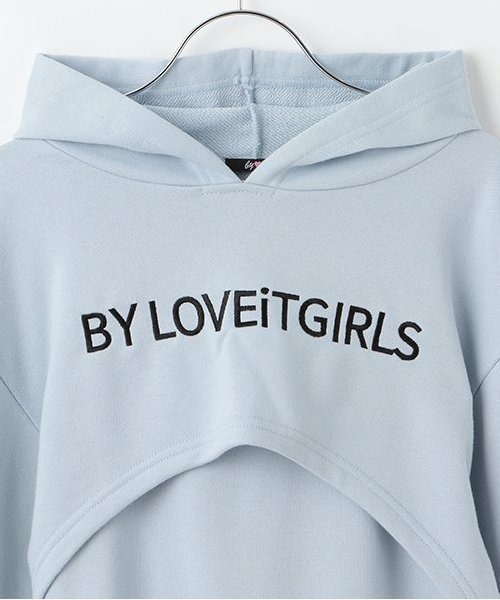 by LOVEiT（バイラビット）の「パーカーつきワンピース（ワンピース・キッズ・グレー/ブルー/オフホワイト・160cm/150cm/140cm/130cm/120cm）」の6枚目の写真