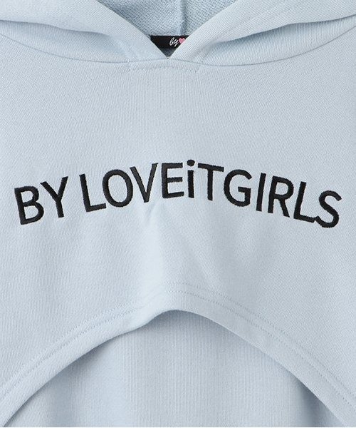 by LOVEiT（バイラビット）の「パーカーつきワンピース（ワンピース・キッズ・グレー/ブルー/オフホワイト・160cm/150cm/140cm/130cm/120cm）」の7枚目の写真
