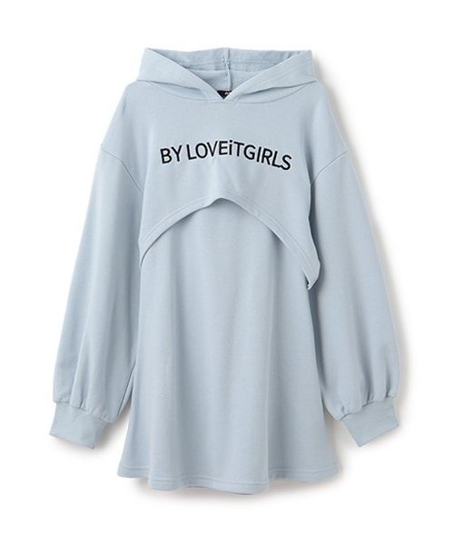 by LOVEiT（バイラビット）の「パーカーつきワンピース（ワンピース・キッズ・グレー/ブルー/オフホワイト・160cm/150cm/140cm/130cm/120cm）」の16枚目の写真