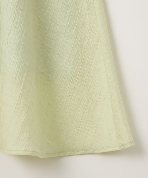 EMMEL REFINES（エメルリファインズ）の「＜EMMEL REFINES＞EM バックリボン パフショルダー ワンピース（ワンピース・レディース・ライム/ベージュ・M/S）」の7枚目の写真