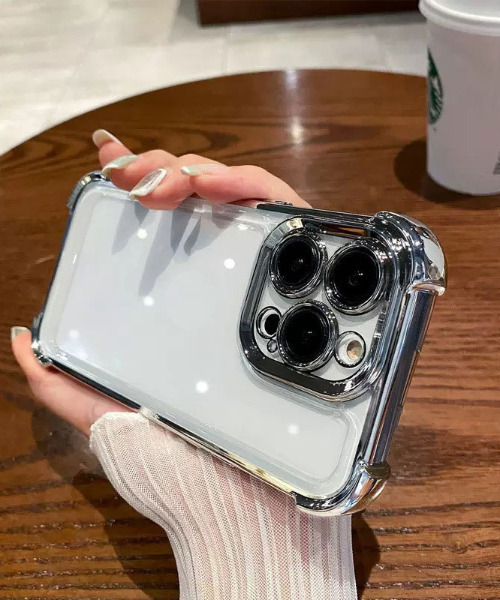 SILVER BULLET（シルバーバレット）の「『SBLTR』iPhone11 iPhone12 iPhone13 iPhone14 iPhone15 iphone16 Pro/Pro Max/Plus メッキ縁クリアデザイン iphoneケース スマホカバー（スマホケース/カバー・レディース・ブルー系その他/ブラック/パープル系その他/グリーン系その他/ゴールド系その他/シルバー系その他・iPhone 14 Plus/iPhone 14/iPhone 12 Pro/iPhone 12/iPhone 11 Pro/iPhone 11/iPhone 16 Pro/iPhone 16/iPhone 15 Pro/iPhone 15/iPhone 14 Pro/iPhone 13 Pro/iPhone 13/iPhone 12 Pro Max/iPhone 11 Pro Max/iPhone 13 Pro Max/iPhone 16 Pro Max/iPhone 16 Plus/iPhone 15 Pro Max/iPhone 15 Plus/iPhone 14 Pro Max）」の5枚目の写真