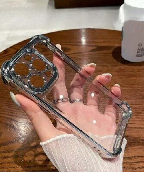 SILVER BULLET（シルバーバレット）の「『SBLTR』iPhone11 iPhone12 iPhone13 iPhone14 iPhone15 iphone16 Pro/Pro Max/Plus メッキ縁クリアデザイン iphoneケース スマホカバー（スマホケース/カバー・レディース・ブルー系その他/ブラック/パープル系その他/グリーン系その他/ゴールド系その他/シルバー系その他・iPhone 14 Plus/iPhone 14/iPhone 12 Pro/iPhone 12/iPhone 11 Pro/iPhone 11/iPhone 16 Pro/iPhone 16/iPhone 15 Pro/iPhone 15/iPhone 14 Pro/iPhone 13 Pro/iPhone 13/iPhone 12 Pro Max/iPhone 11 Pro Max/iPhone 13 Pro Max/iPhone 16 Pro Max/iPhone 16 Plus/iPhone 15 Pro Max/iPhone 15 Plus/iPhone 14 Pro Max）」の8枚目の写真