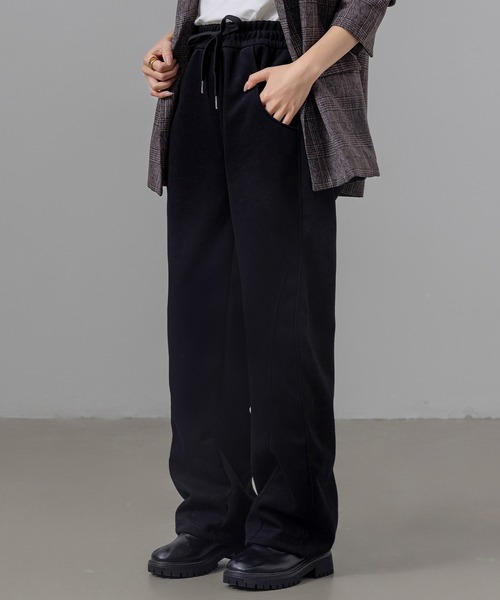 DAY CLOSET（デイ クローゼット）の「レディース メンズライクノームコアカーブスウェットパンツ（スウェットパンツ・レディース・ベージュ/グレー/ブラック/キナリ/ワイン・L/M/XL）」の6枚目の写真