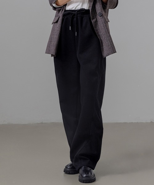 DAY CLOSET（デイ クローゼット）の「レディース メンズライクノームコアカーブスウェットパンツ（スウェットパンツ・レディース・ベージュ/グレー/ブラック/キナリ/ワイン・L/M/XL）」の7枚目の写真