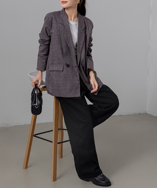 DAY CLOSET（デイ クローゼット）の「レディース メンズライクノームコアカーブスウェットパンツ（スウェットパンツ・レディース・ベージュ/グレー/ブラック/キナリ/ワイン・L/M/XL）」の11枚目の写真