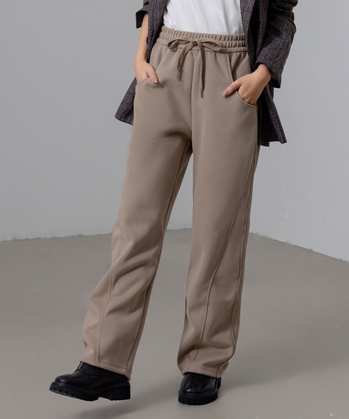DAY CLOSET（デイ クローゼット）の「レディース メンズライクノームコアカーブスウェットパンツ（スウェットパンツ・レディース・ベージュ/グレー/ブラック/キナリ/ワイン・L/M/XL）」の21枚目の写真