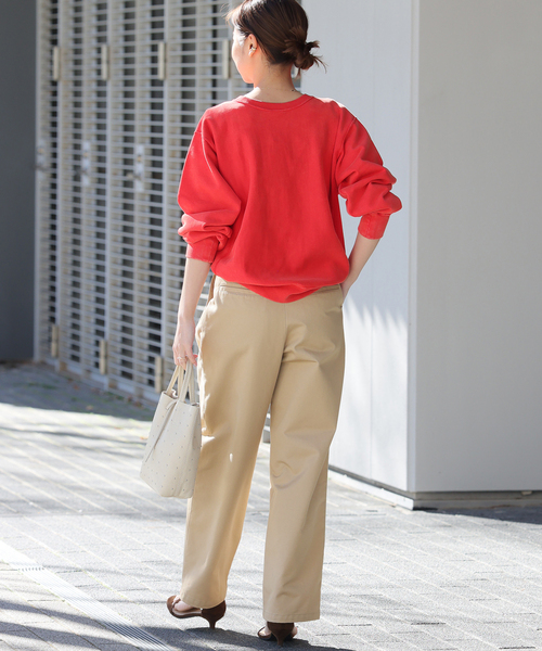 サイドバックルタックテーパードチノパンツ　ジャーナルスタンダードレリューム JOURNAL STANDARD relume｜サイドバックルタックテーパードチノパンツ