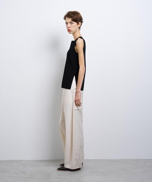 LANVIN en Bleu(ランバンオンブルー)の「ギャバランタンパンツ(その他パンツ・レディース・ブラック/オフホワイト・38/36)」の4枚目の写真