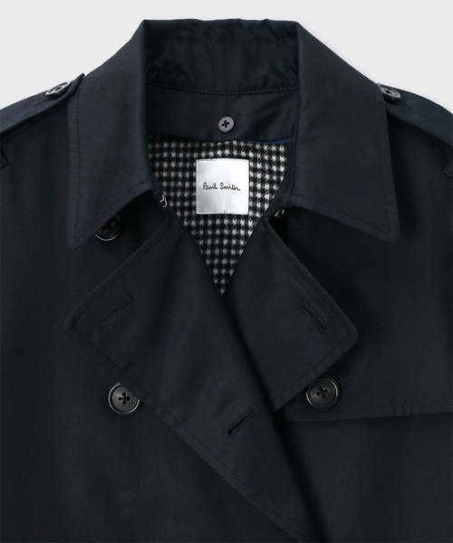 Paul Smith collection　トレンチコート　メンズ　花柄　黒 Paul Smith collection トレンチコート メンズ 花柄 黒