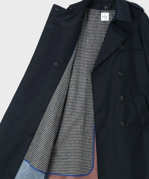 タ*氏様 Paul Smith ポールスミス トレンチコート 現行タグ マルチカ ウィメンズ トレンチコート（ネイビー） ｜ポール・スミス