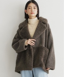 THE SHOP TK （ザ ショップ ティーケー ）の「マシュマロボア素材切替Ｐコート（ピーコート）」