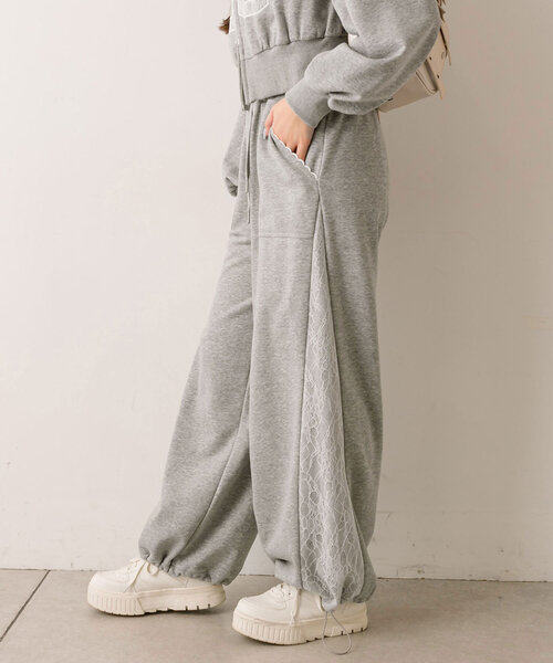 サイドレーススウェットパンツ（その他パンツ）｜OLIVE des