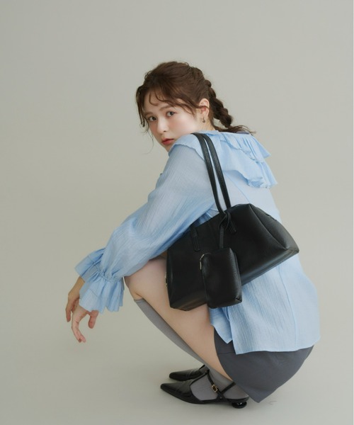 Olu.（オルドット）の「ポーチ付きショルダーボストンバッグ（ショルダーバッグ・レディース・ボルドー/ブラウン/ブラック・FREE）」の13枚目の写真