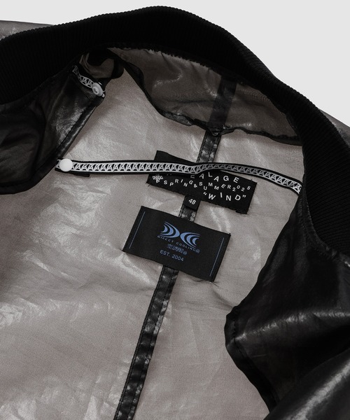 ANREALAGE(アンリアレイジ)の「WIND MA-1(ORGANDY)(ブルゾン・メンズ・カーキ/ブラック・48/38)」の4枚目の写真