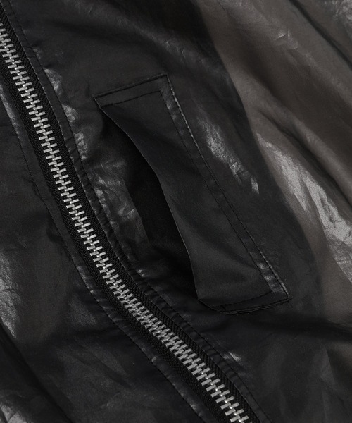 ANREALAGE(アンリアレイジ)の「WIND MA-1(ORGANDY)(ブルゾン・メンズ・カーキ/ブラック・48/38)」の5枚目の写真