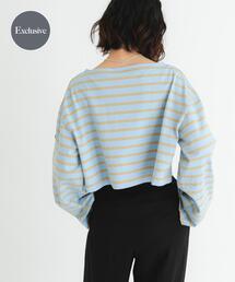 Le Minor | 『WEB/一部店舗限定』『別注』Le minor×UR　Border cropped Tee(Tシャツ/カットソー)
