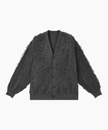 ラッドミュージシャン　グレー ブラック カーディガン LAD MUSICIAN - Long Cardigan | fakejam
