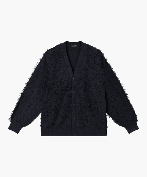 HIGH GAUGE FRINGE CARDIGAN（カーディガン/ボレロ）｜LAD