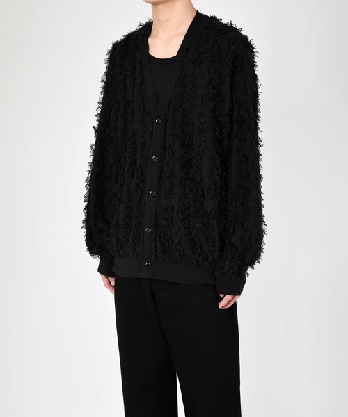 HIGH GAUGE FRINGE CARDIGAN（カーディガン/ボレロ）｜LAD