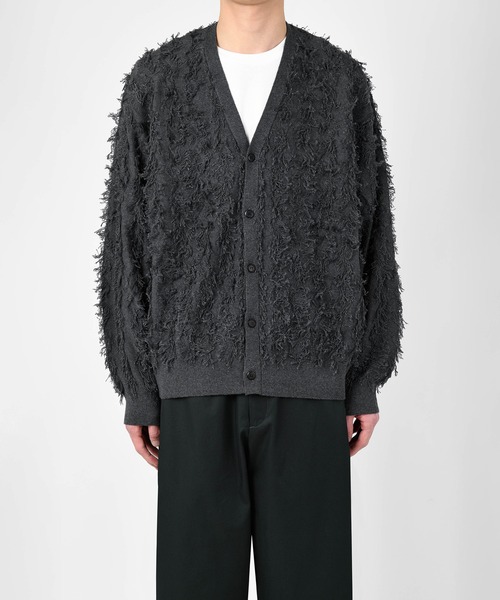HIGH GAUGE FRINGE CARDIGAN（カーディガン/ボレロ）｜LAD