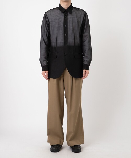 BED J.W. FORD/ベッドフォード】Cotton Wool Wide Trousers