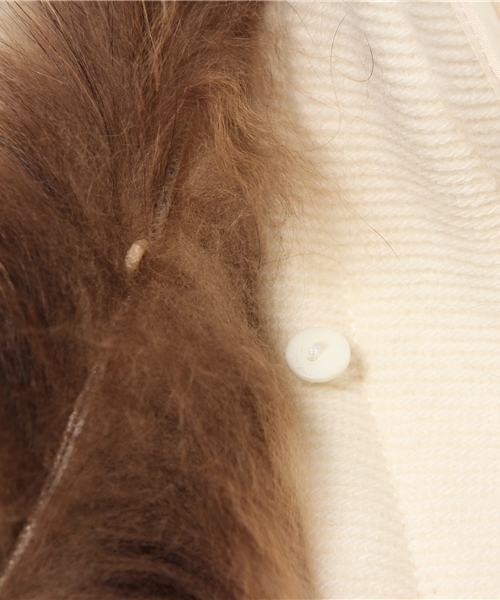 UNRELISH（アンレリッシュ）の「ファーフードショートダッフルコート（ダッフルコート・レディース・ホワイト/キャメル/ブラック・SMALL/MEDIUM）」の11枚目の写真