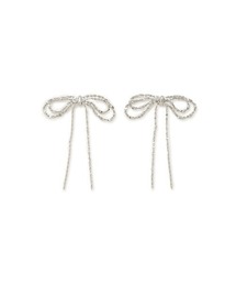 チェーンリボンピアス