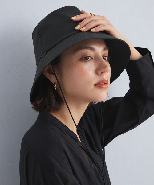 green label relaxing（グリーンレーベルリラクシング）の「【別注】＜コカゲル＞ダウンワイド ハット（ハット・レディース・モカ/ブラック・M/L）」の9枚目の写真