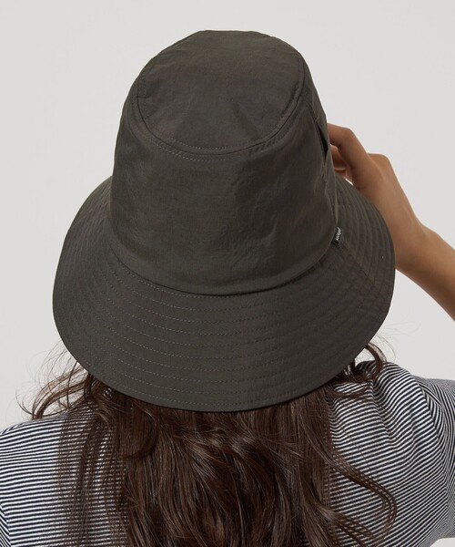 green label relaxing（グリーンレーベルリラクシング）の「【別注】＜コカゲル＞ダウンワイド ハット（ハット・レディース・モカ/ブラック・M/L）」の8枚目の写真