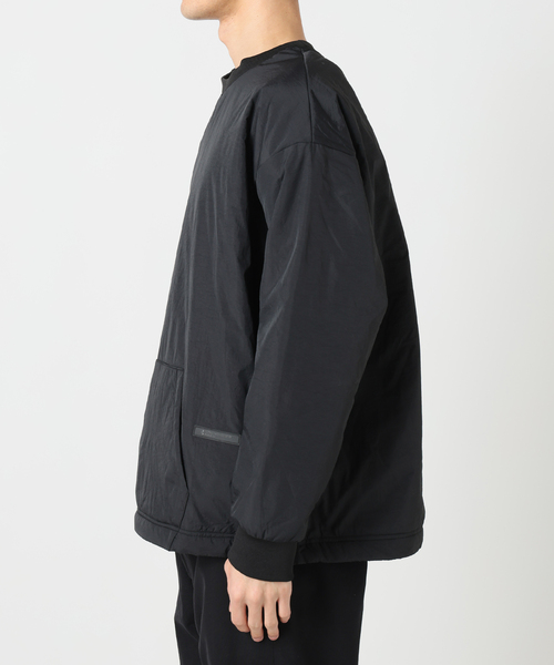 B.C STOCK(ベーセーストック)の「OLIVEDRAB パテッド シャイニースウェット(スウェット・メンズ・ブラック/グレー・MEDIUM/LARGE)」の4枚目の写真