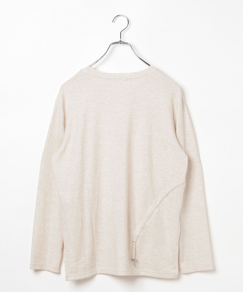 BAYFLOW（ベイフロー）の「[トレンドデザイン]アシメシャーリングプルオーバー（Tシャツ/カットソー・レディース・ブルー/オフホワイト/チャコール・FREE）」の19枚目の写真