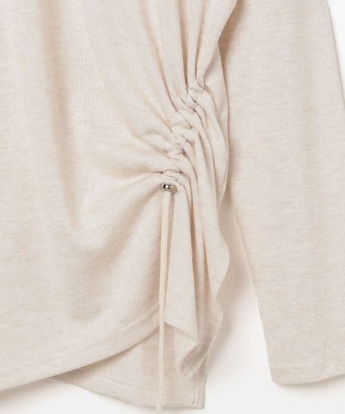 BAYFLOW（ベイフロー）の「[トレンドデザイン]アシメシャーリングプルオーバー（Tシャツ/カットソー・レディース・ブルー/オフホワイト/チャコール・FREE）」の22枚目の写真