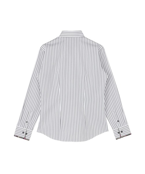 TOKYO SHIRTS(トウキョウシャツ)の「透け防止 形態安定ノーアイロン スキッパー 長袖ビジネスワイシャツ(ビジネスシャツ・レディース・グレー・M/L/XL/LL/S)」の2枚目の写真