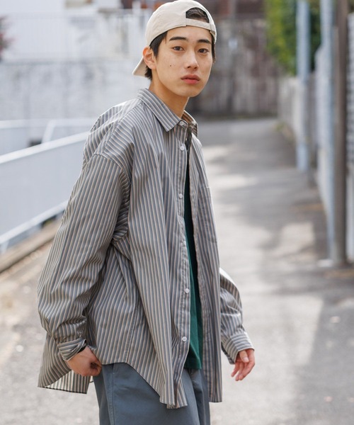 シャツ5枚 セール】イージーケア柄ロングスリーブシャツ（シャツ/ブラウス