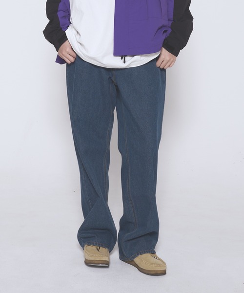 FIRST DOWN（ファーストダウン）の「11.5オンス デニム バギーフィット ジーンズ（デニムパンツ・メンズ・ブラック/インディゴブルー/ライトインディゴブルー・M/L/XL）」の9枚目の写真