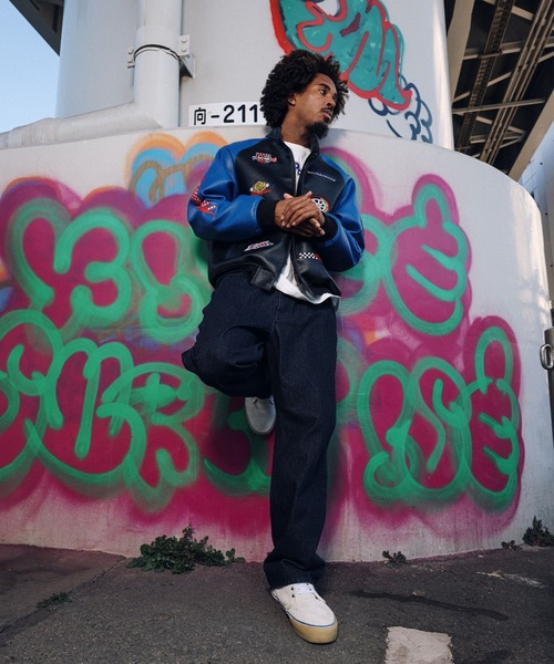 FIRST DOWN（ファーストダウン）の「11.5オンス デニム バギーフィット ジーンズ（デニムパンツ・メンズ・ブラック/インディゴブルー/ライトインディゴブルー・M/L/XL）」の16枚目の写真