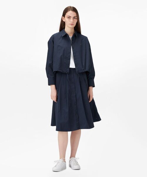 tommy jeans（トミー ジーンズ）の「ナイロンブルゾンシャツ（シャツ/ブラウス・レディース・ブルー・34inch/32inch）」の6枚目の写真